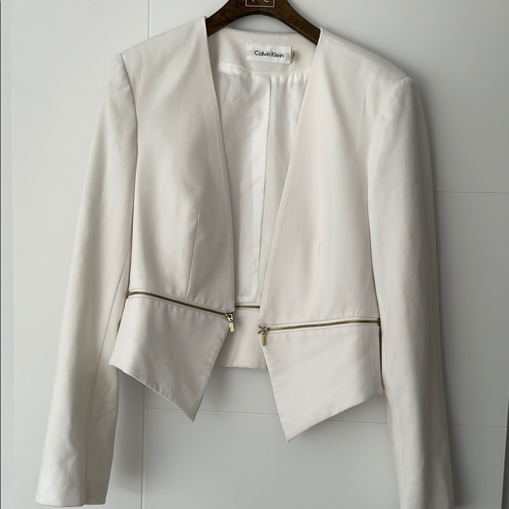 Calvin Klein Women's White Jacket